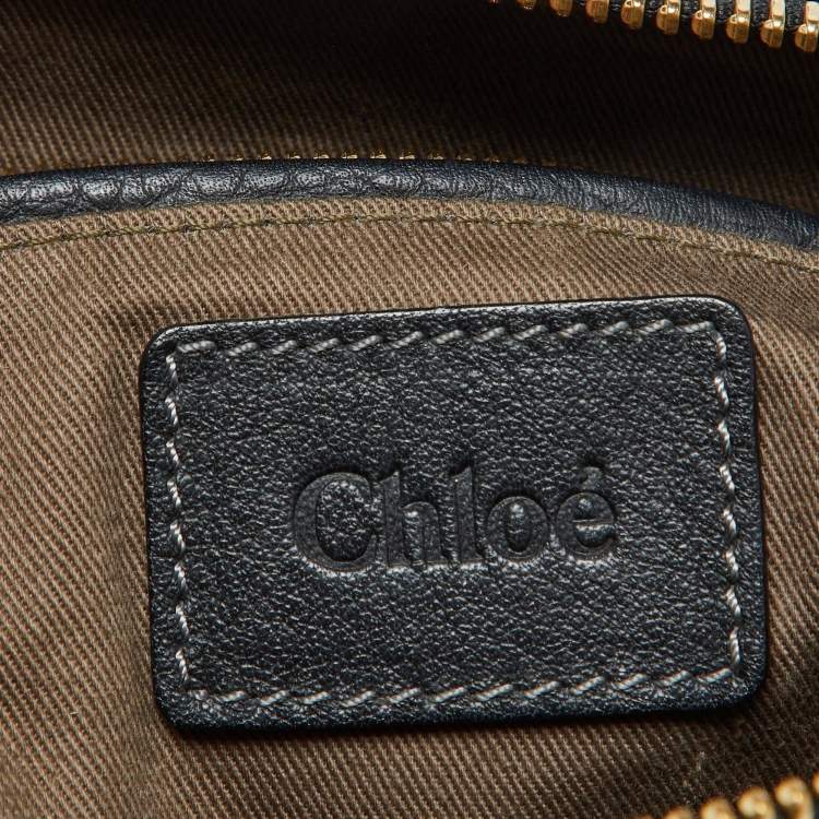 Pre Owned Chloe Black Leather Large Marcie Satchel