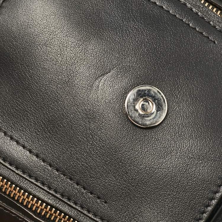 Pre Owned Chloe Black Leather and Suede Mini Faye Daye Backpack