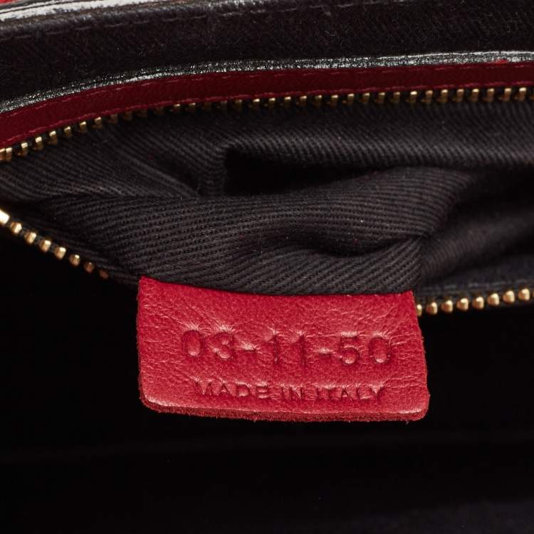 مملوكة مسبقًا Chloe Red Python Medium Sally Shoulder Bag