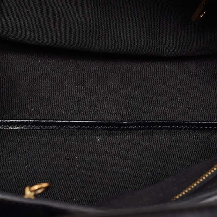 Pre Owned Chloe Orange/Black Leather Alice Satchel