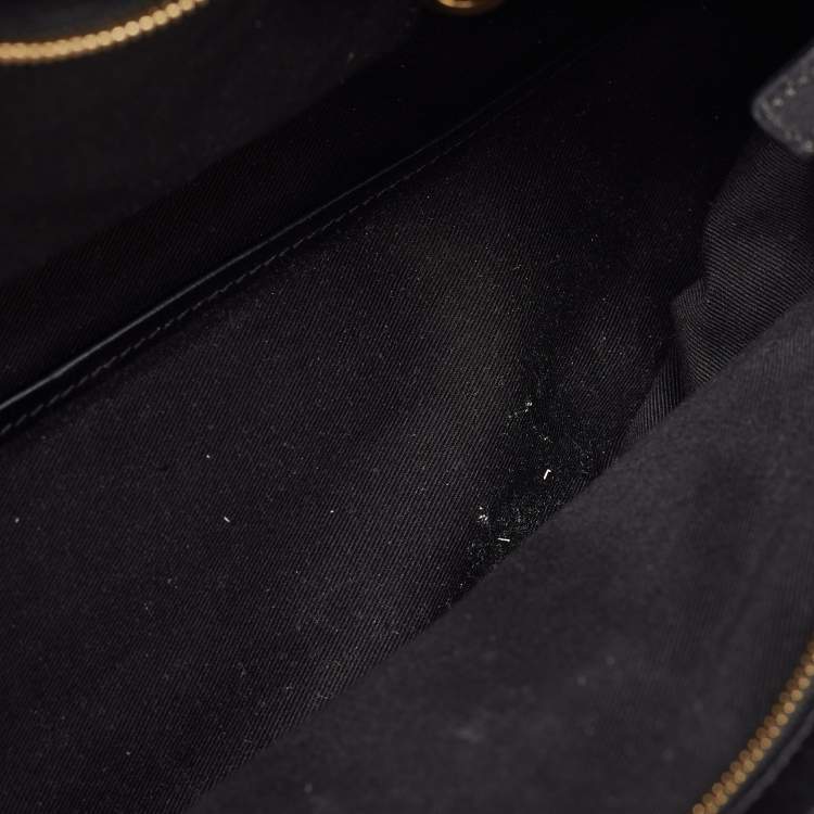 Pre Owned Chloe Orange/Black Leather Alice Satchel