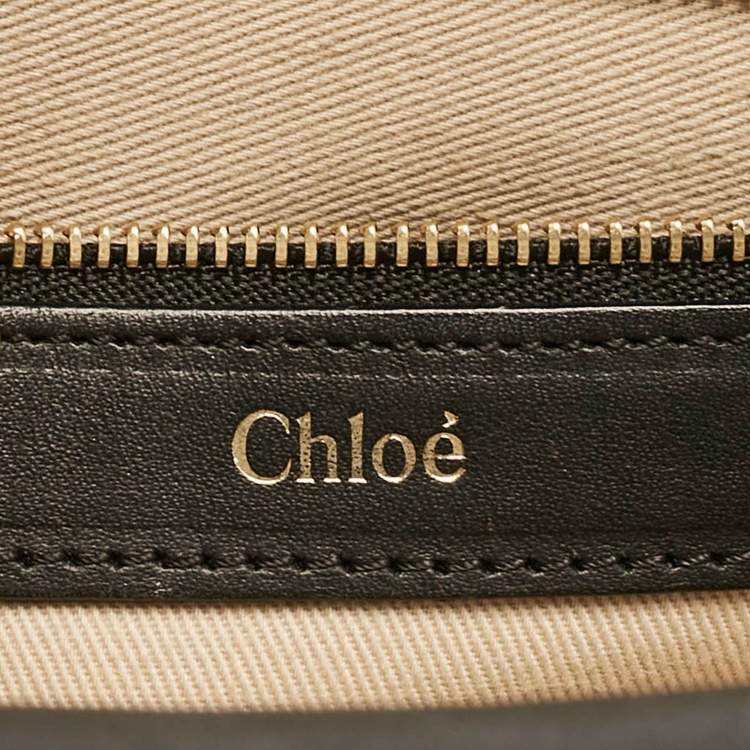 Pre Owned Chloe Orange Python and Leather Medium Sally Shoulder Bag