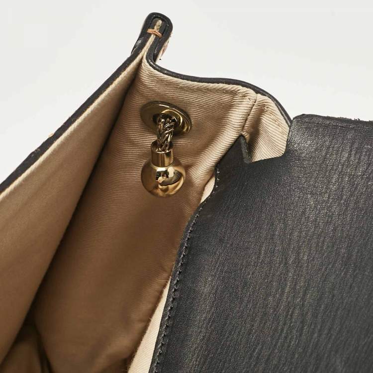 Pre Owned Chloe Orange Python and Leather Medium Sally Shoulder Bag