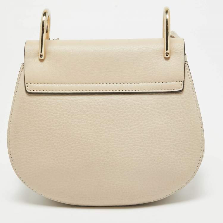 Pre Owned Chloe Multicolor Leather and Suede Studded Patchwork Small Drew Bag