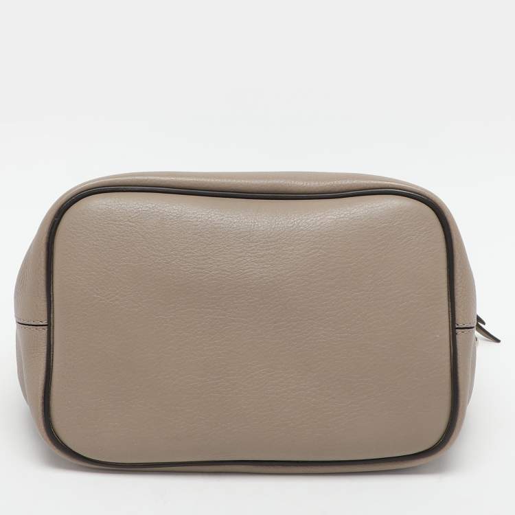 Pre Owned Chloe Grey Suede and Leather Small Faye Day Backpack