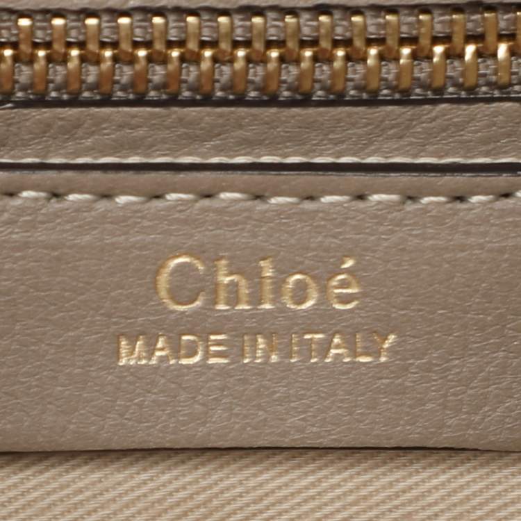 Pre Owned Chloe Grey Suede and Leather Small Faye Day Backpack