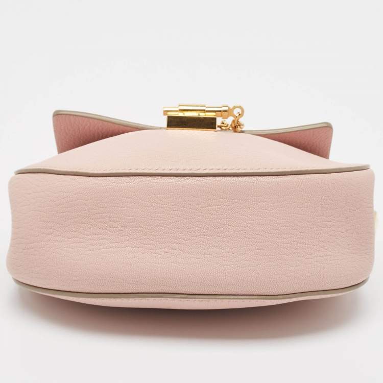 مملوكة مسبقًا Chloe Pink Leather Drew Shoulder Bag