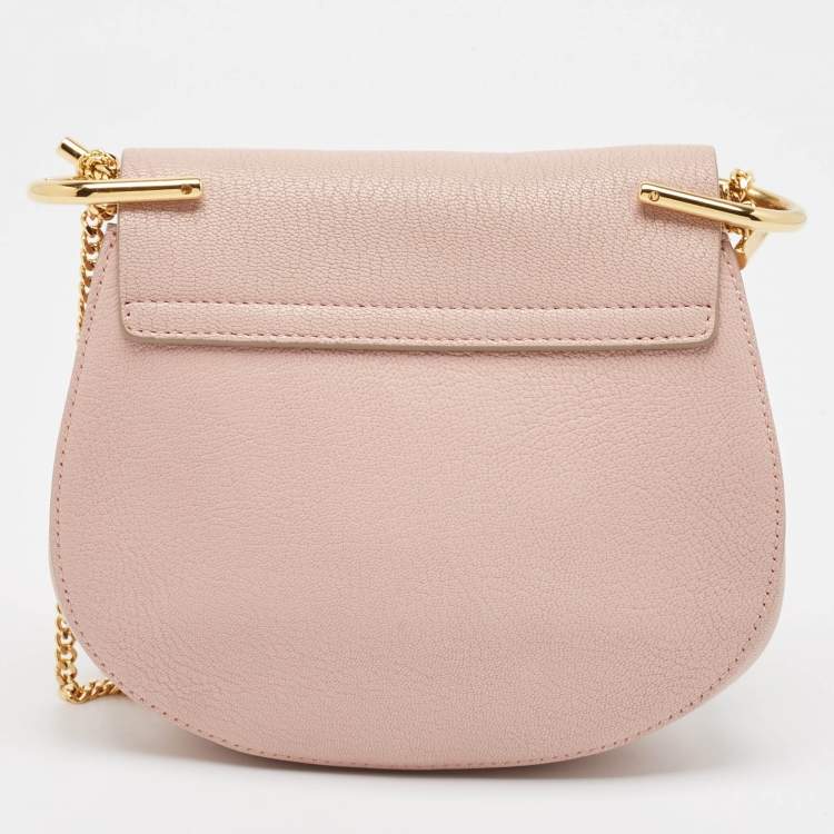 مملوكة مسبقًا Chloe Pink Leather Drew Shoulder Bag