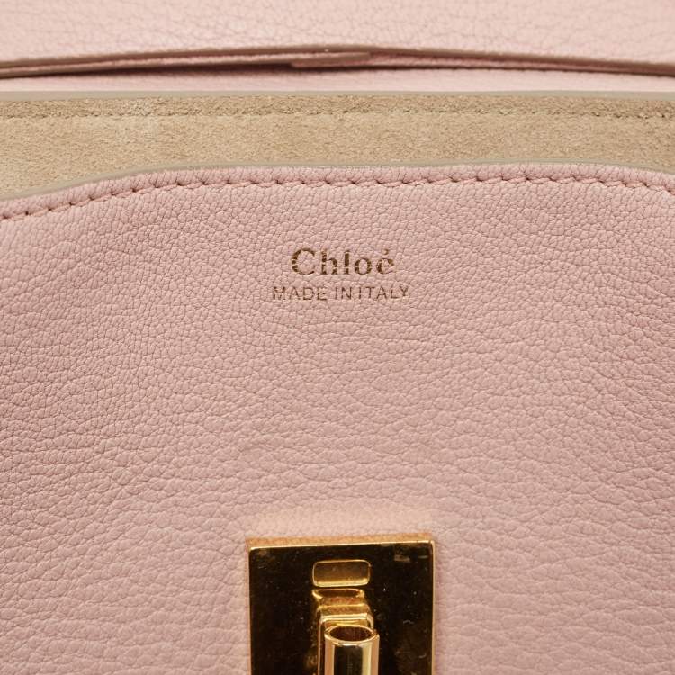 مملوكة مسبقًا Chloe Pink Leather Drew Shoulder Bag