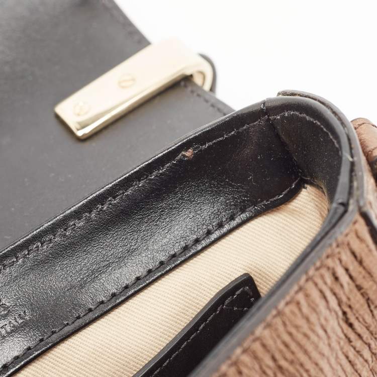 Pre Owned Chloe Metallic Multicolor Leather Mini C Top Handle Bag