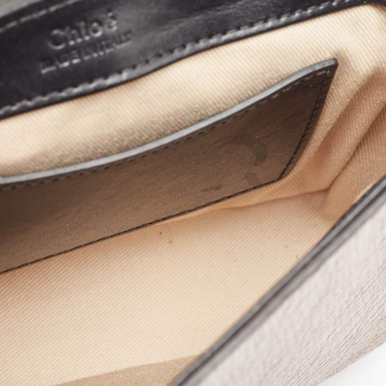 Pre Owned Chloe Metallic Multicolor Leather Mini C Top Handle Bag