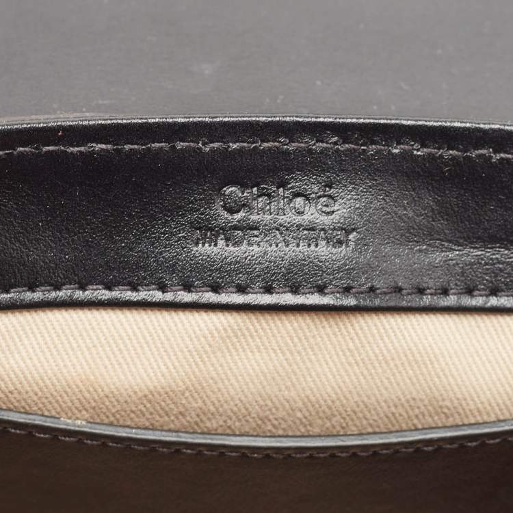 Pre Owned Chloe Metallic Multicolor Leather Mini C Top Handle Bag