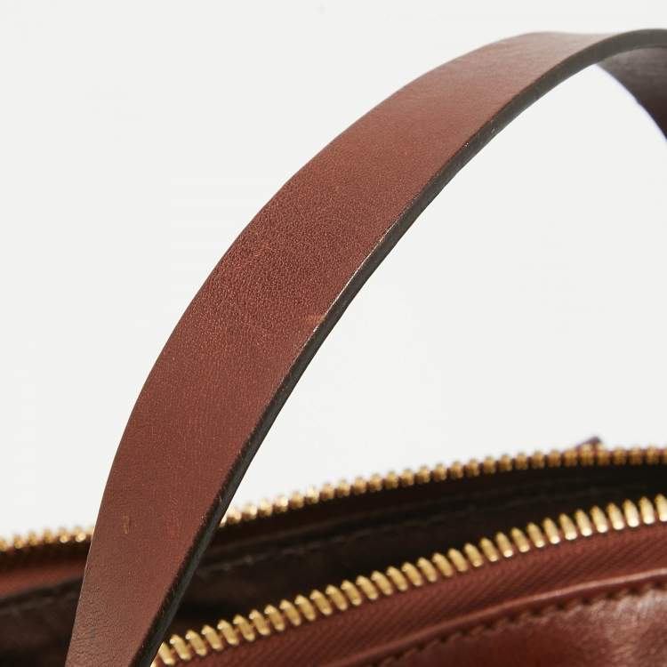 Pre Owned Chloe Brown Leather Kerala Dome Satchel