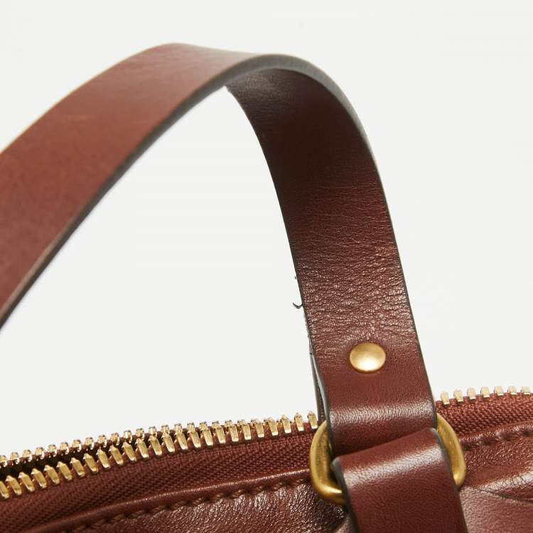 Pre Owned Chloe Brown Leather Kerala Dome Satchel