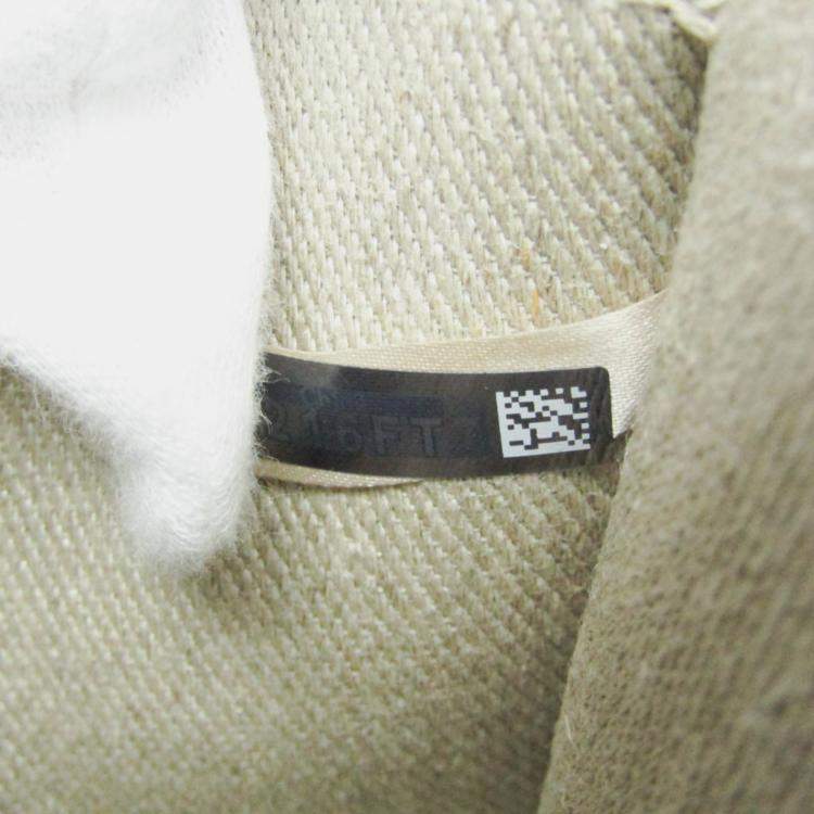 Pre Owned Chloe Neutrals Canvas and Leather Tote Bag