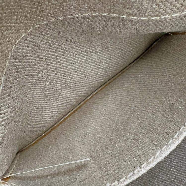 Pre Owned Chloe Neutrals Canvas and Leather Tote Bag