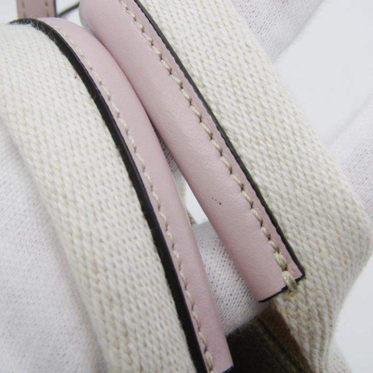 Pre Owned Chloe Neutrals Canvas and Leather Tote Bag