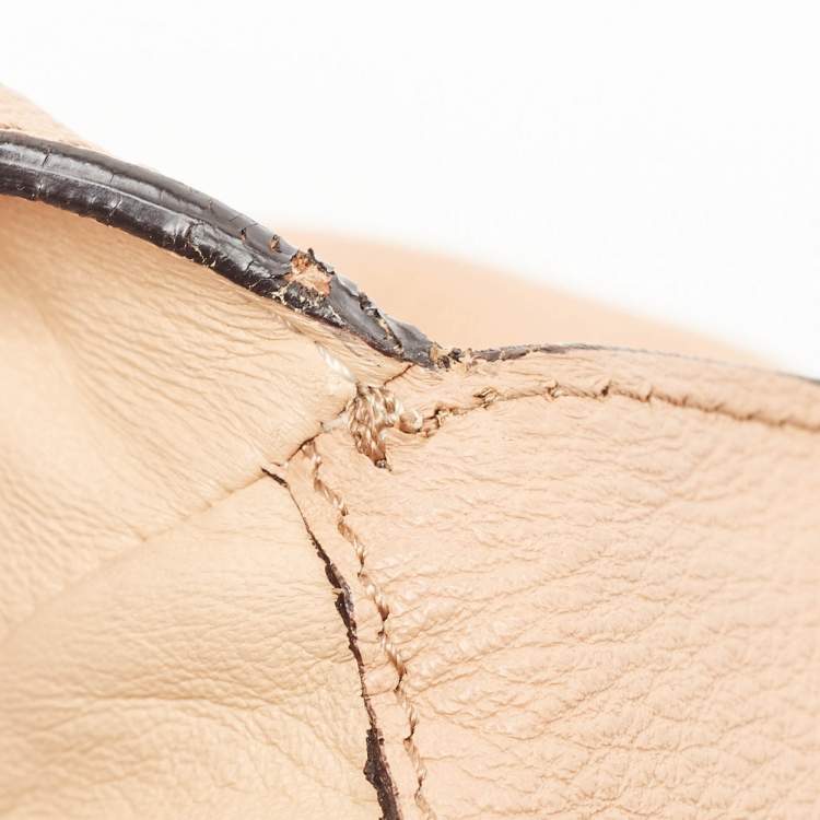 مملوكة مسبقًا Chloe Peach Leather Medium Elsie Shoulder Bag