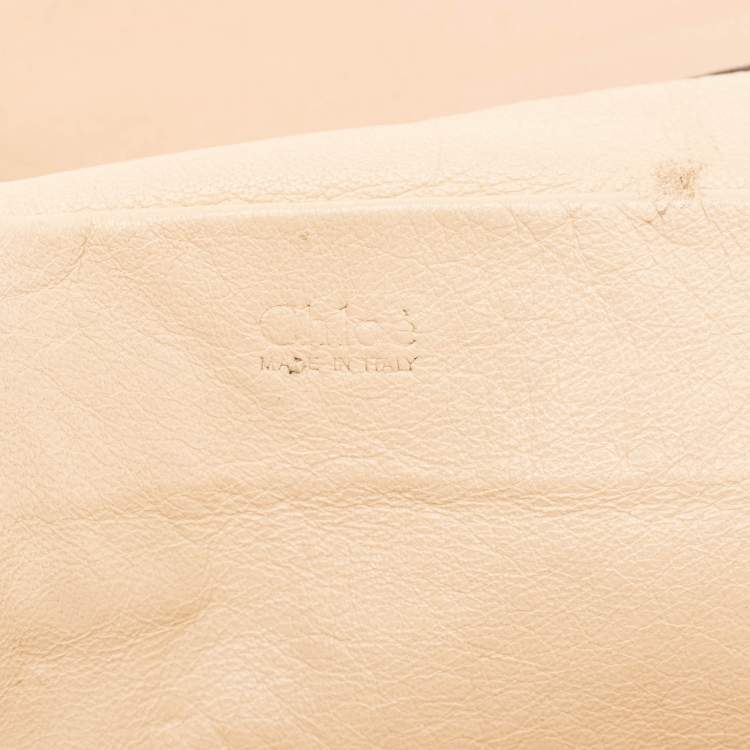 مملوكة مسبقًا Chloe Peach Leather Medium Elsie Shoulder Bag
