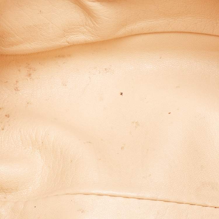 مملوكة مسبقًا Chloe Peach Leather Medium Elsie Shoulder Bag