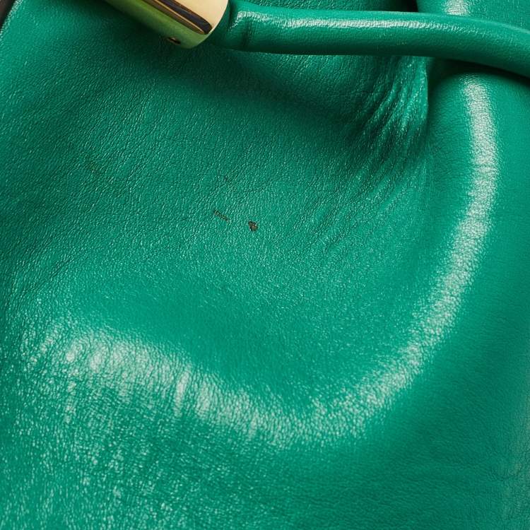 Pre Owned Chloe Green/Brown Leather Emma Shoulder Bag