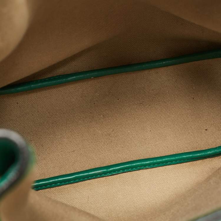 Pre Owned Chloe Green/Brown Leather Emma Shoulder Bag