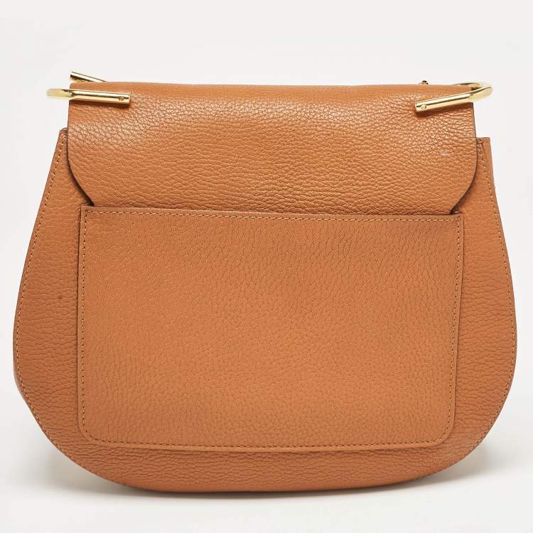 Pre Owned Chloe Brown Leather Large Drew Shoulder Bag