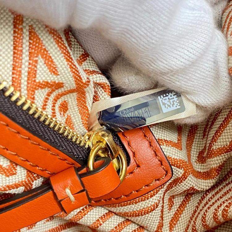 Pre Owned Chloe Orange Dahlia Handbag
