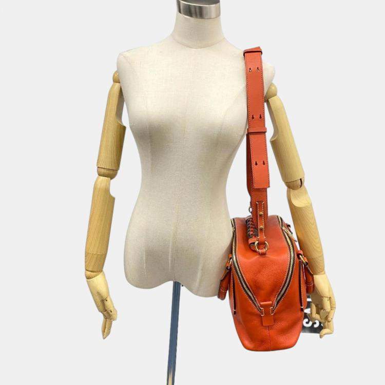 Pre Owned Chloe Orange Dahlia Handbag