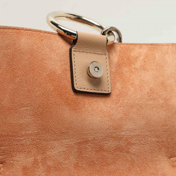 Pre Owned Chloe Beige Leather Small Faye Day Top Handle Bag