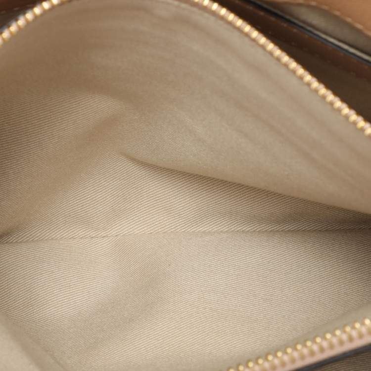 Pre Owned Chloe Beige Leather Small Faye Day Top Handle Bag