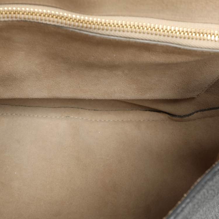 Pre Owned Chloe Black Leather Large Drew Top Handle Bag