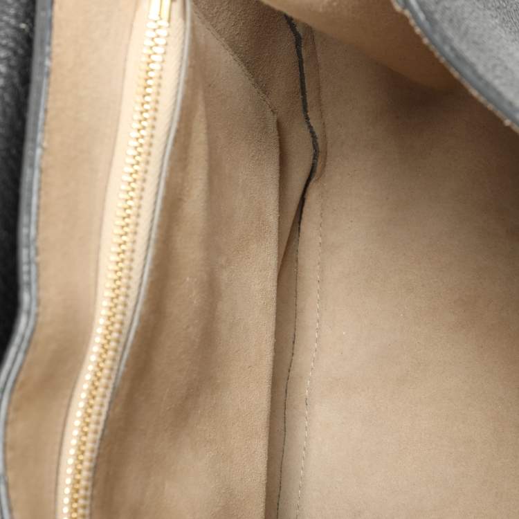 Pre Owned Chloe Black Leather Large Drew Top Handle Bag