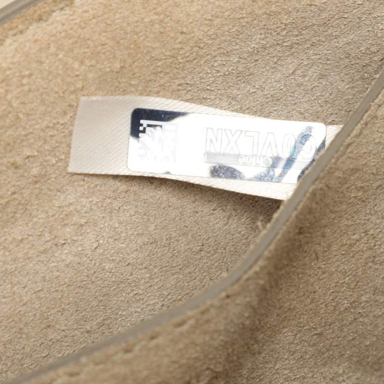 Pre Owned Chloe Beige Leather Drew Bijou Crossbody Bag