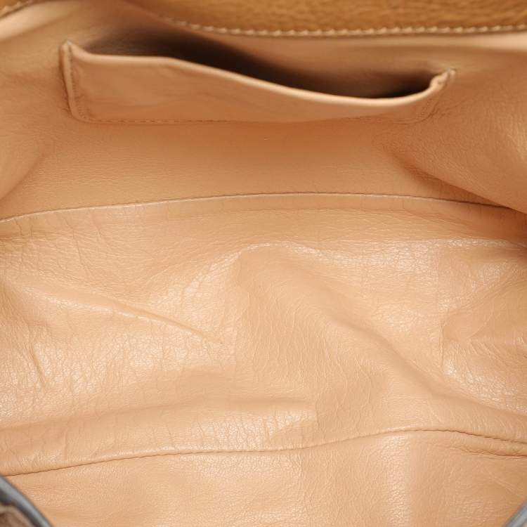Pre Owned  Chloe Brown Leather Medium Elsie Chain Shoulder Bag