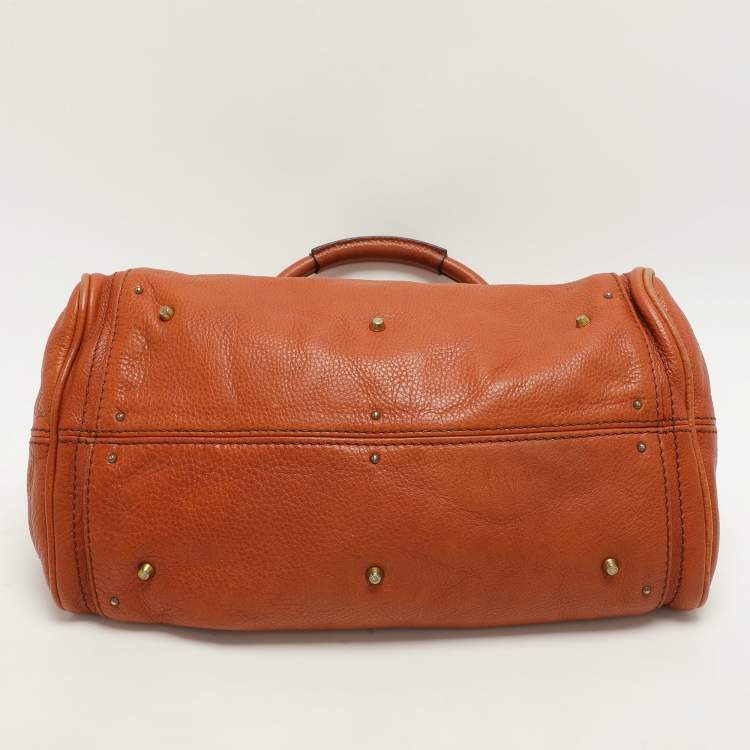 Pre Owned Chloe Brown Leather Medium Paddington Satchel