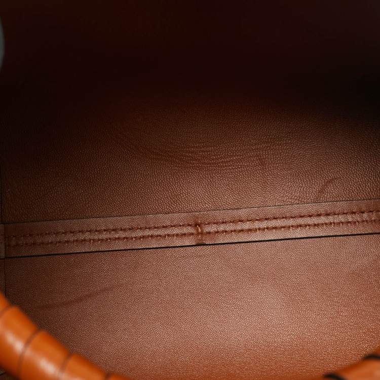 Pre Owned Chloe Black/Brown Leather Marcie Bucket Bag