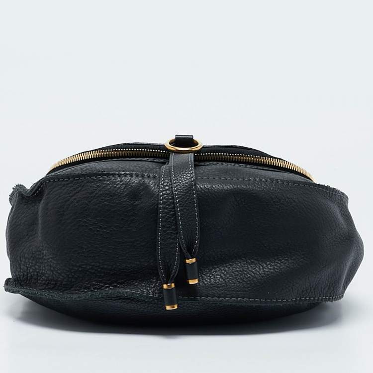 Pre Owned Chloe Black Leather Medium Marcie Crossbody Bag
