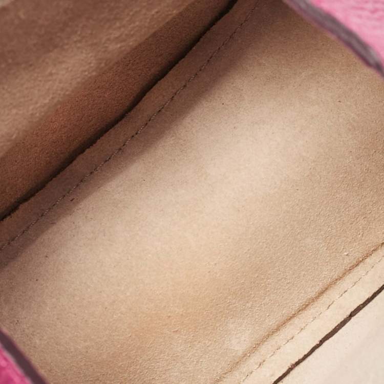 Pre Owned Chloe Magenta Pink Leather Nano Drew Chain Shoulder Bag
