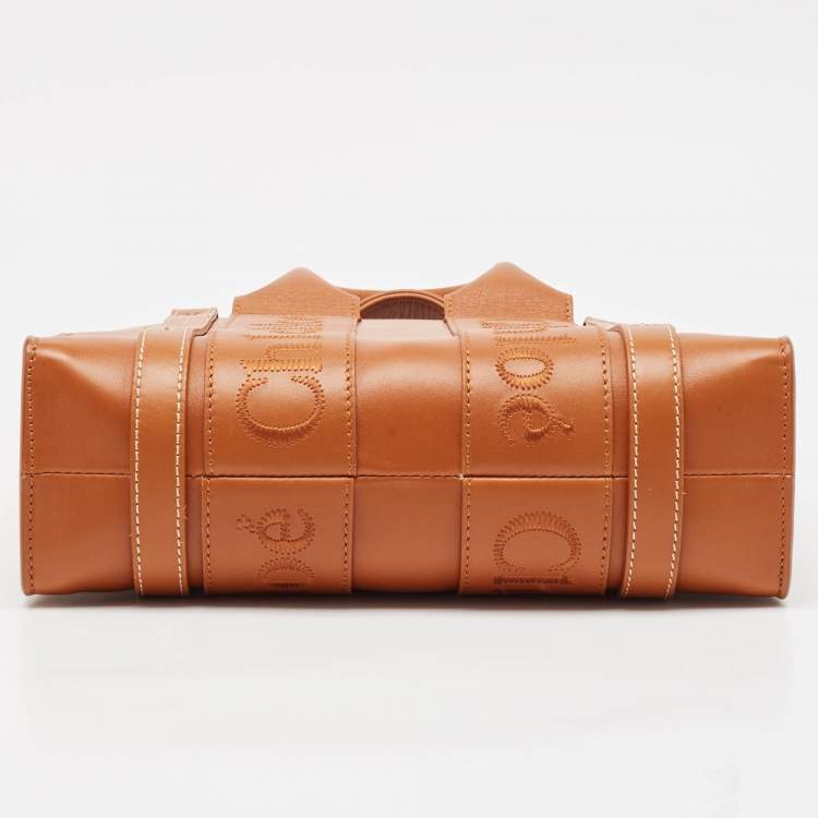 Pre Owned Chloe Brown Leather Small Woody Tote