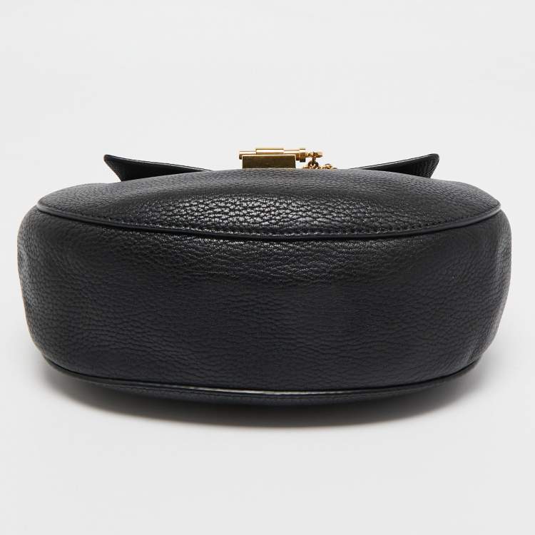 Pre Owned Chloe Black Leather Medium Drew Shoulder Bag