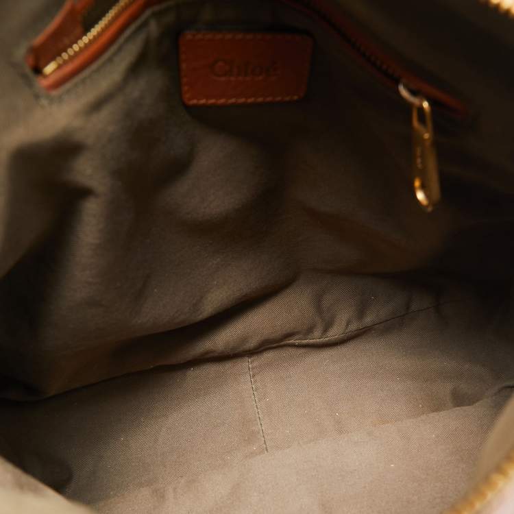 مملوكة مسبقًا Chloe Brown Leather Medium Marcie Shoulder Bag