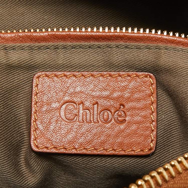 مملوكة مسبقًا Chloe Brown Leather Medium Marcie Shoulder Bag