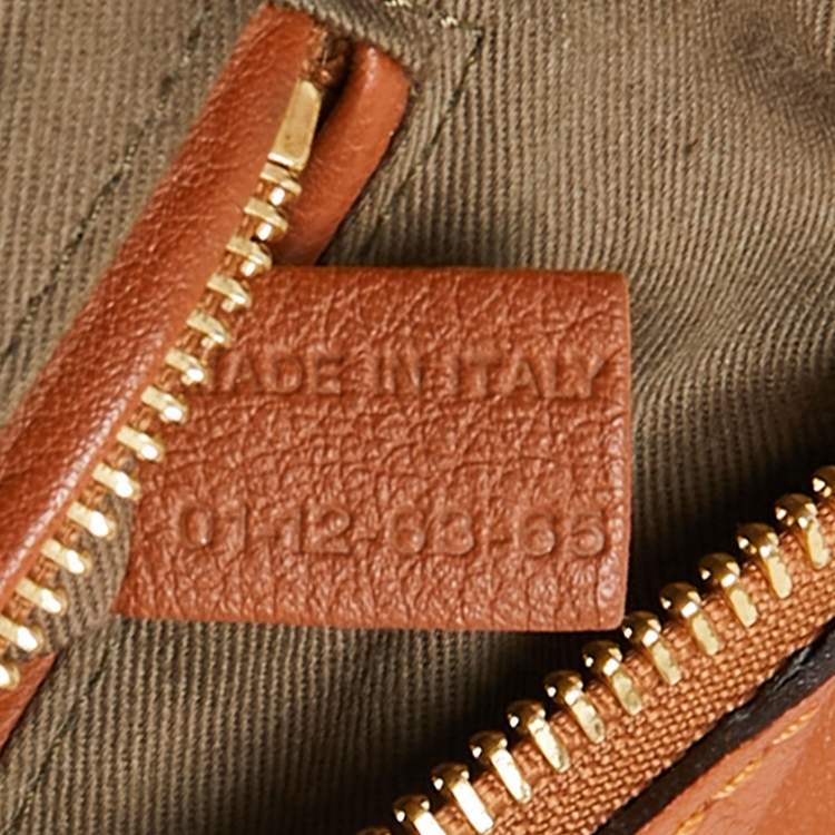 مملوكة مسبقًا Chloe Brown Leather Medium Marcie Shoulder Bag