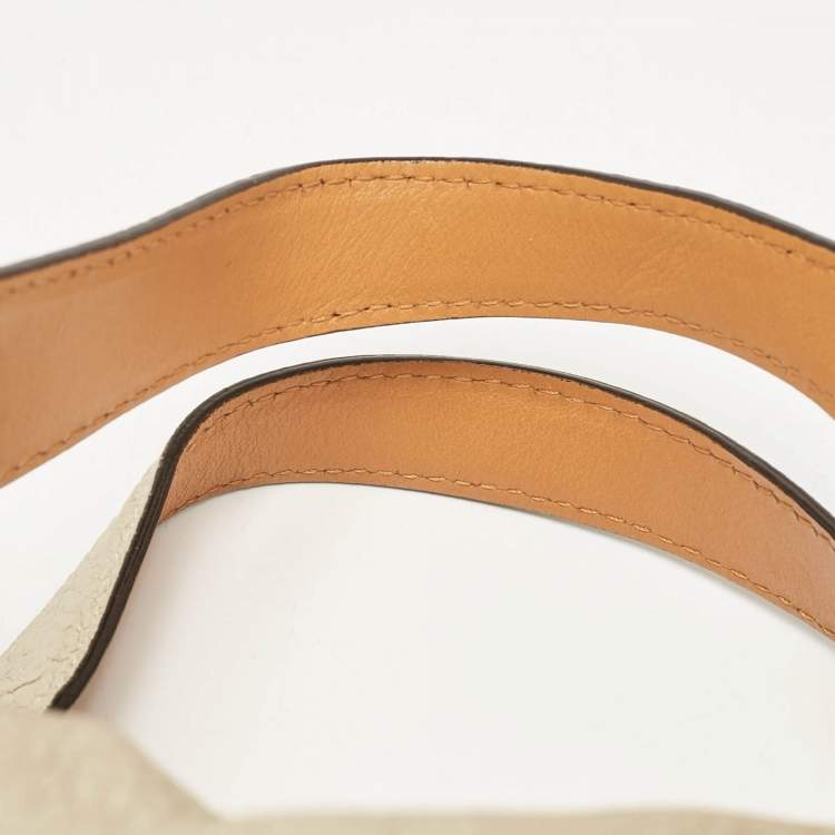 Pre Owned Chloe Light Gold Leather Medium Paraty Bag