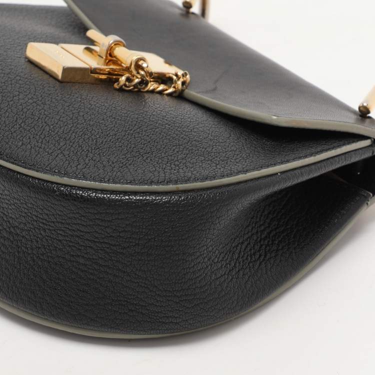 مملوكة مسبقًا Chloe Black Leather Small Drew Shoulder Bag