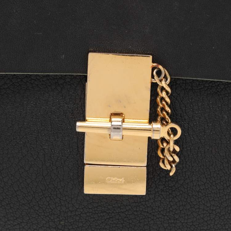 مملوكة مسبقًا Chloe Black Leather Small Drew Shoulder Bag