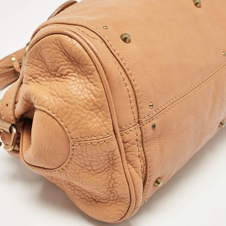 Pre Owned Chloe Brown Leather Medium Paddington Satchel