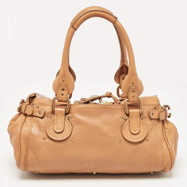 Pre Owned Chloe Brown Leather Medium Paddington Satchel