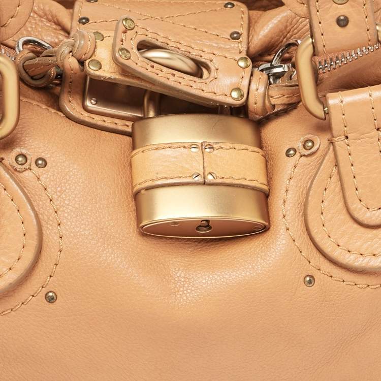 Pre Owned Chloe Brown Leather Medium Paddington Satchel